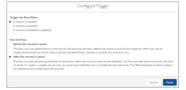 Configure Trigger