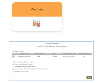 Vaccination Process